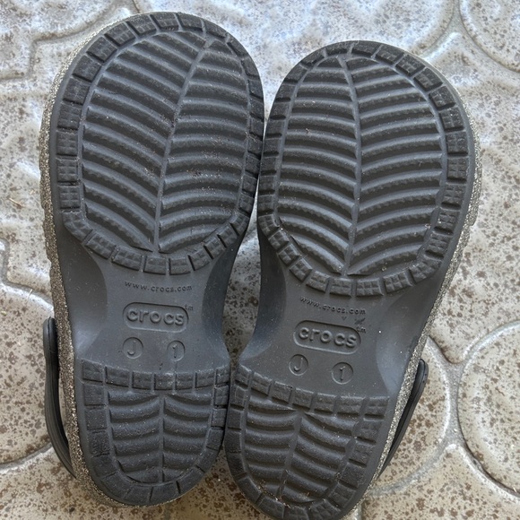 CROCS Kids Glittery Clogs - Silver - Picture 8 of 12